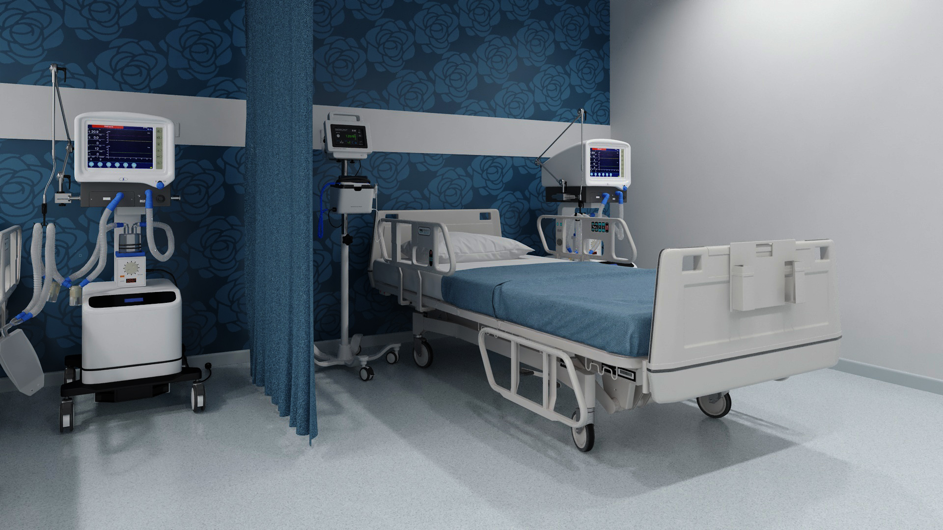 3D model Modern Hospital Ward