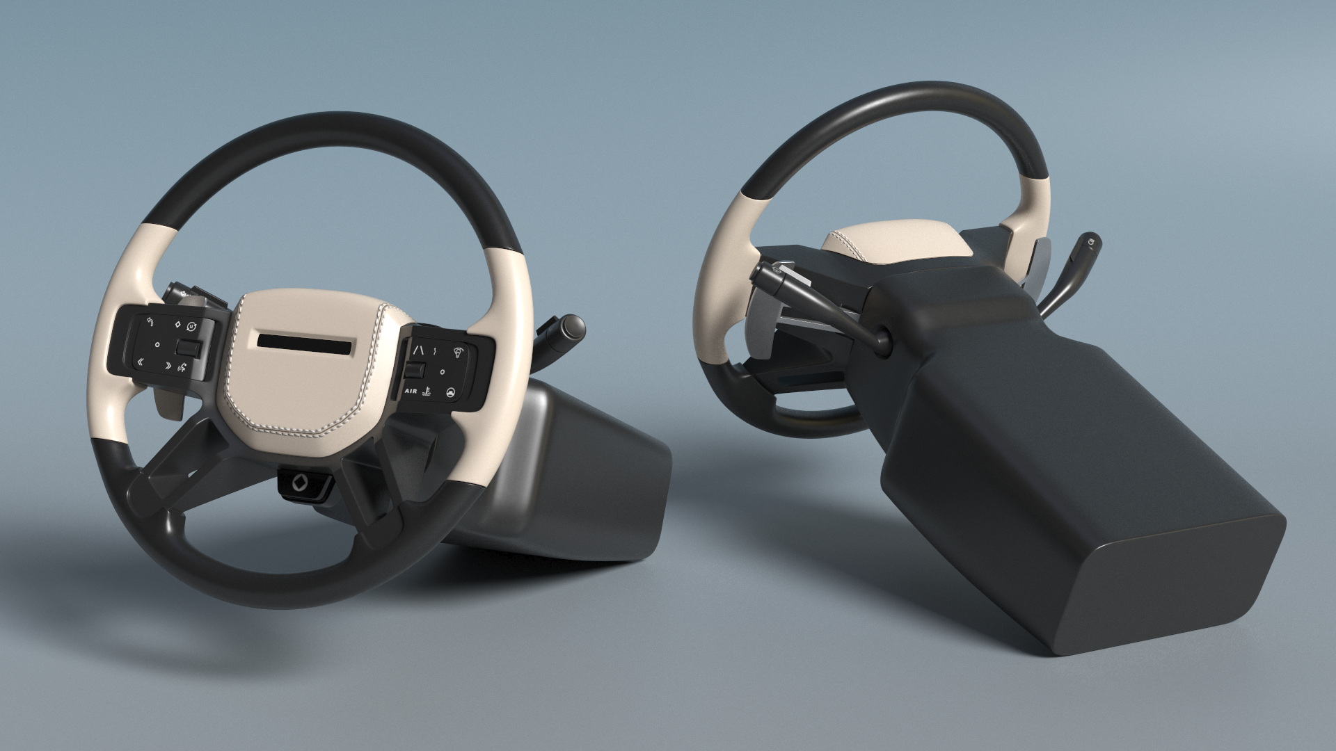 Multifunction Steering Wheel with Control Panel - view 3