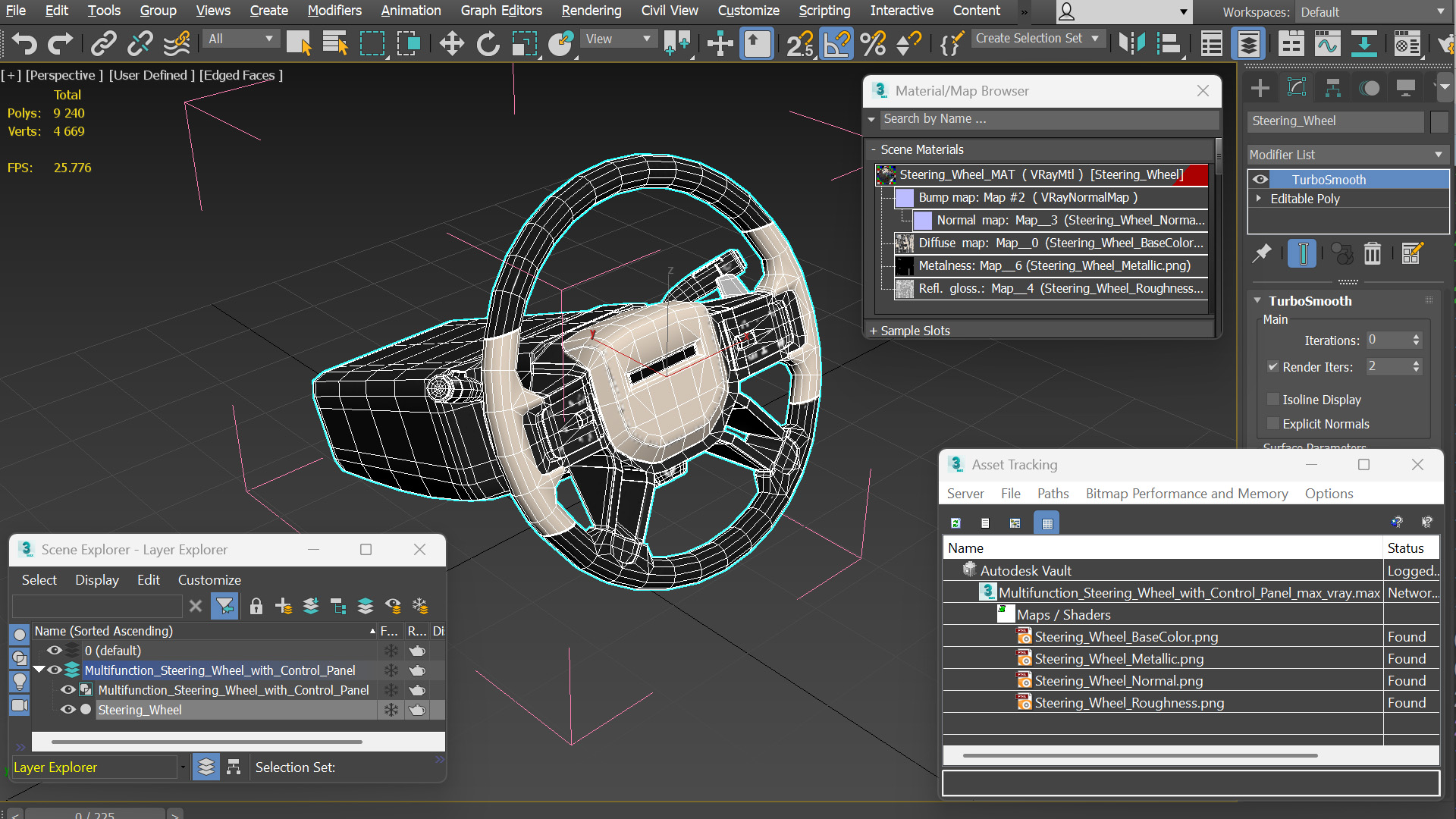 Multifunction Steering Wheel with Control Panel - view 12