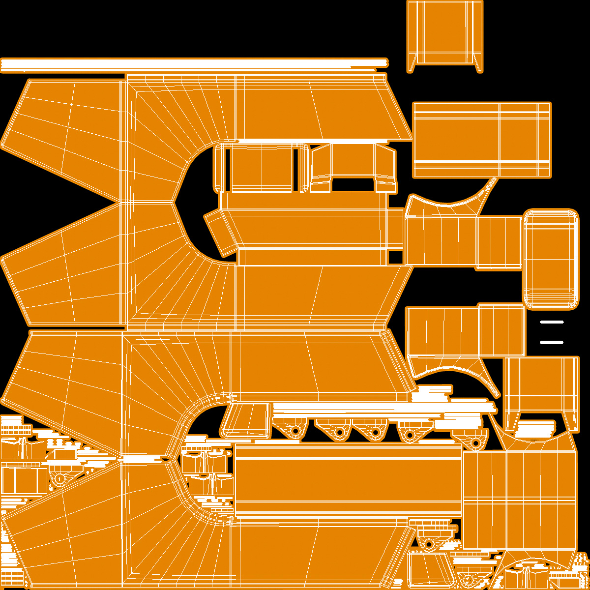 3D Reachstacker Container Loader Rigged