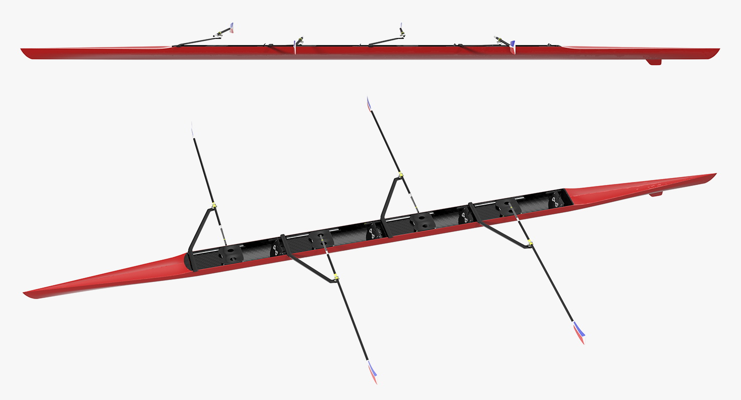 3D model Coxed Four Boat