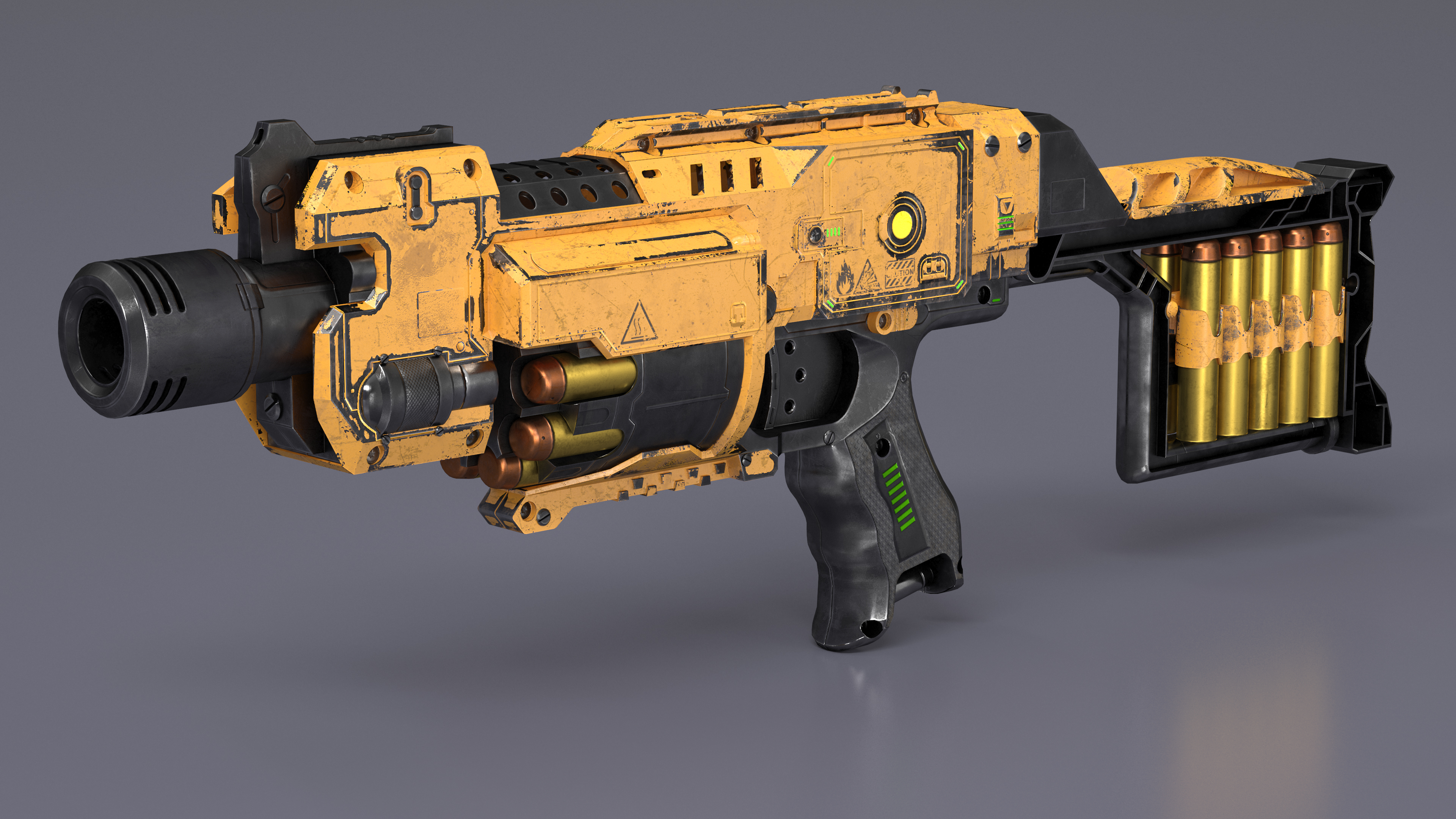 3D SciFi N-Strike Stockade model
