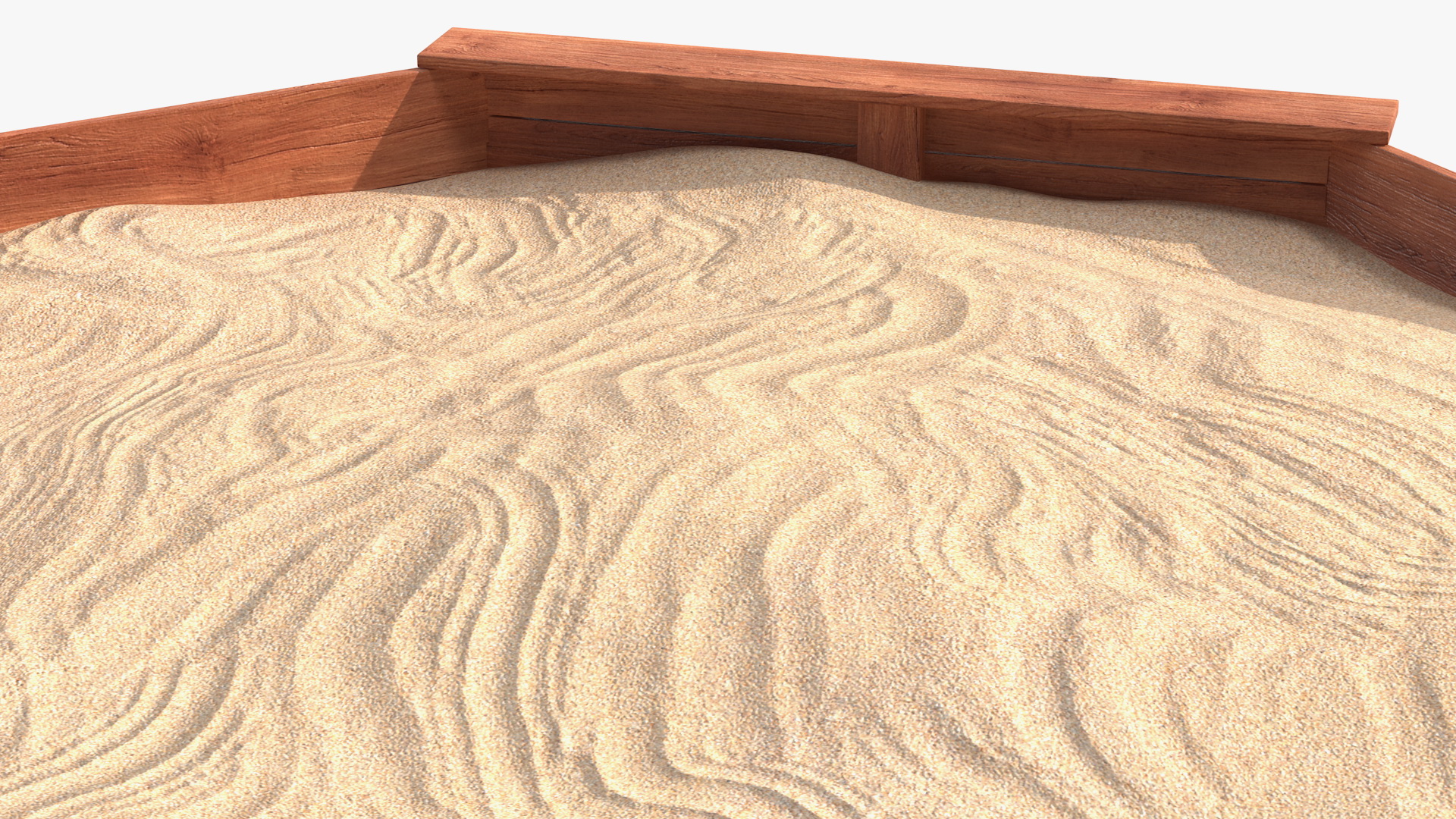 Wooden Octagon Sandbox 3D
