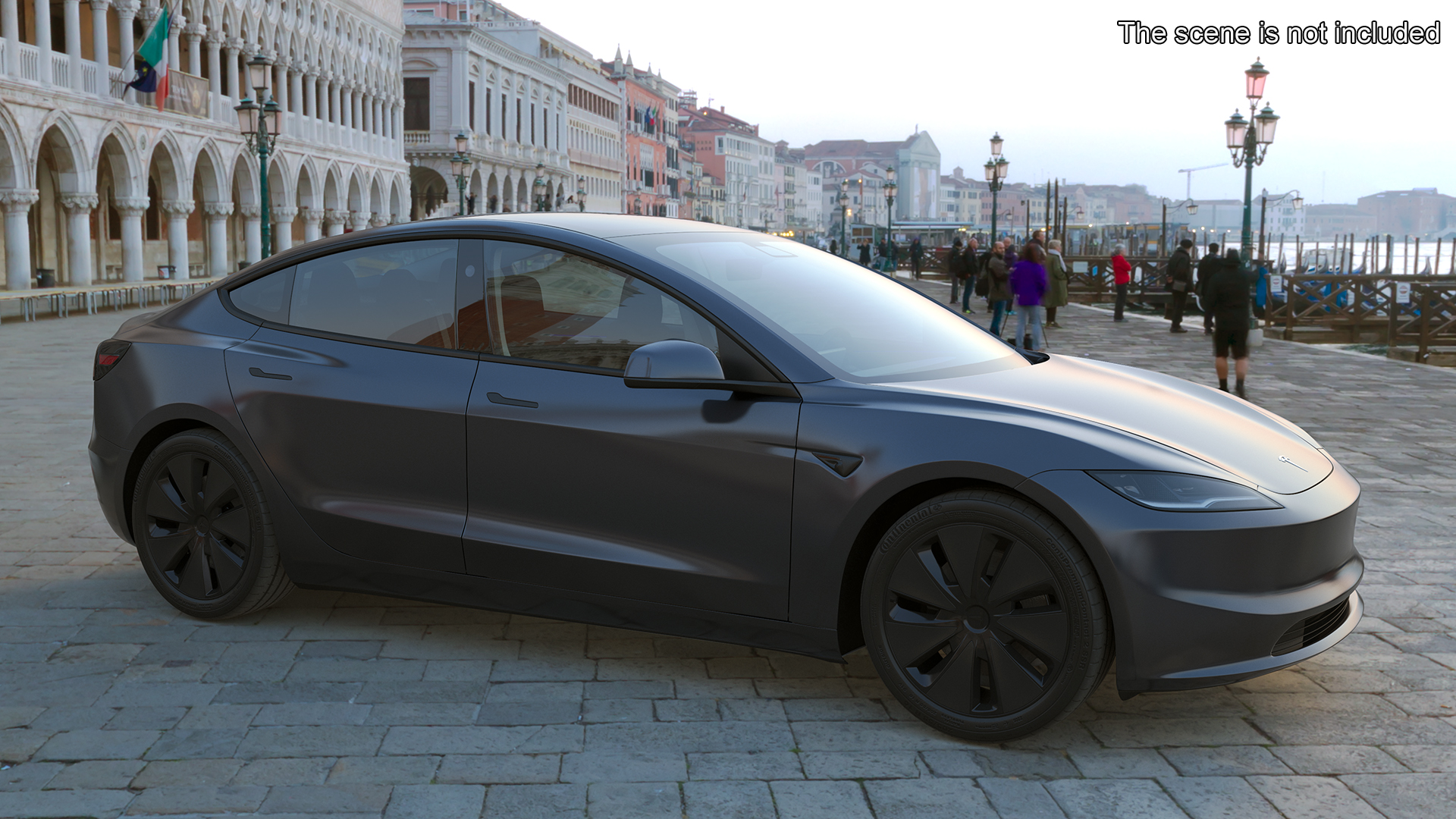 3D Tesla Model 3 2024 Stealth Grey