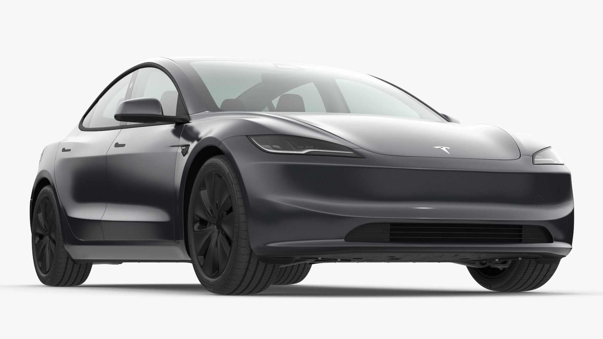 3D Tesla Model 3 2024 Stealth Grey
