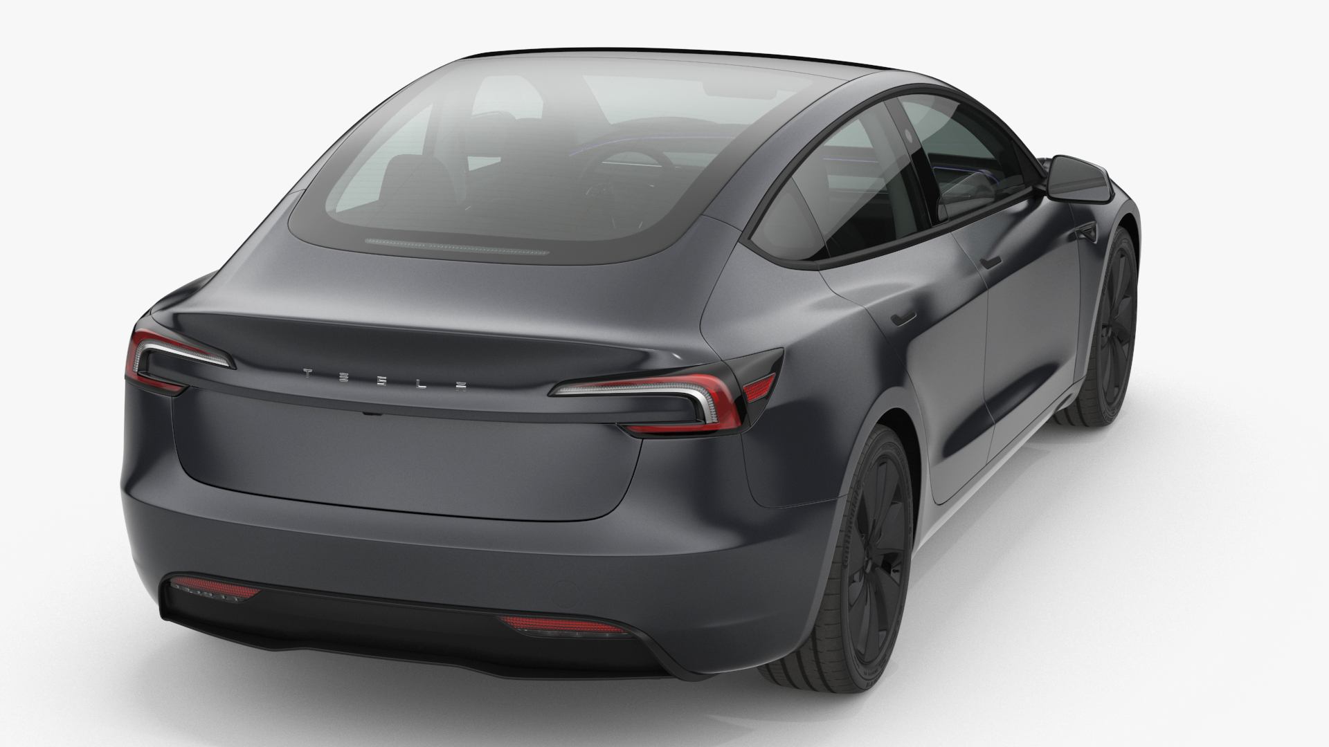 3D Tesla Model 3 2024 Stealth Grey