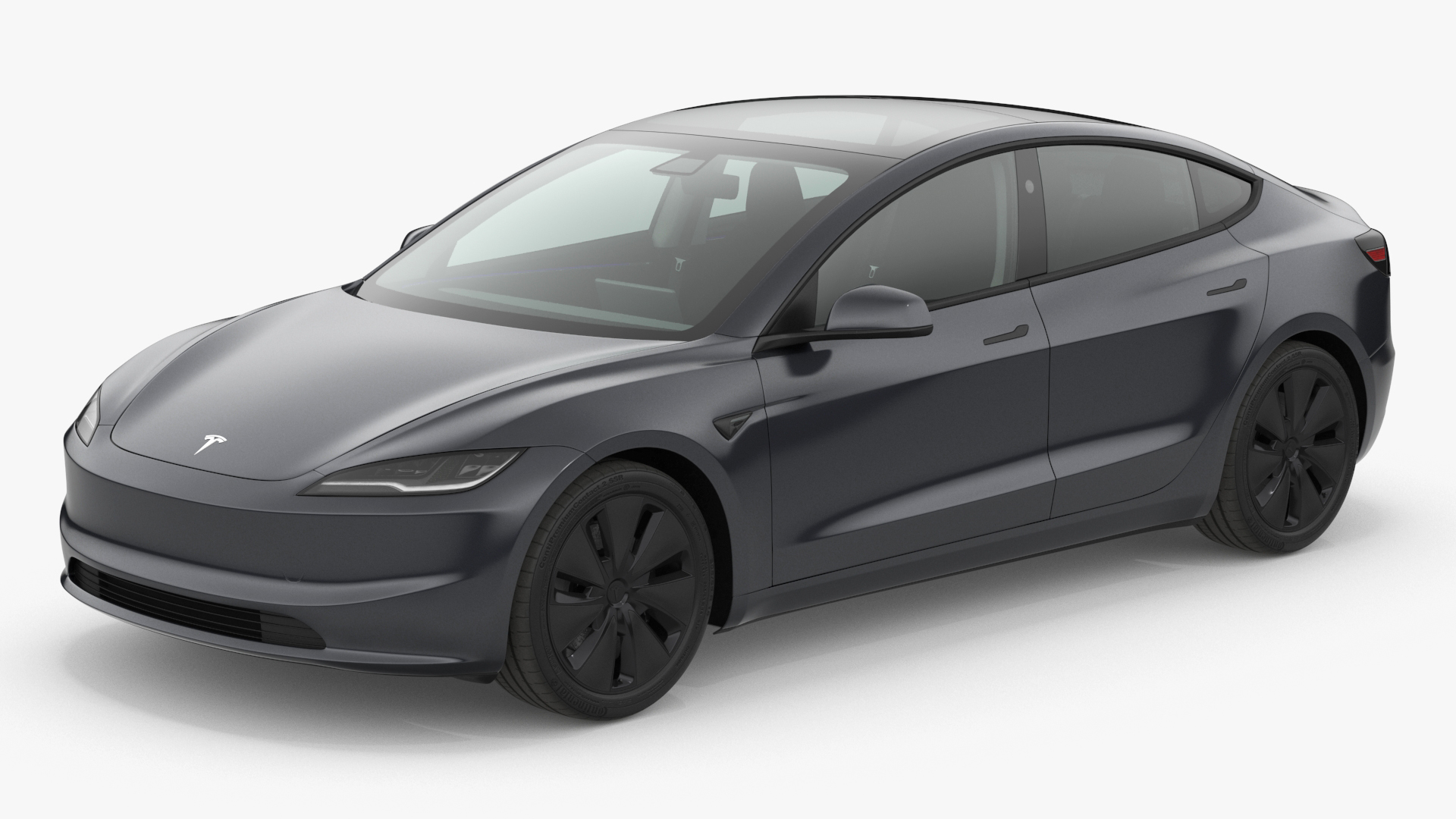 3D Tesla Model 3 2024 Stealth Grey