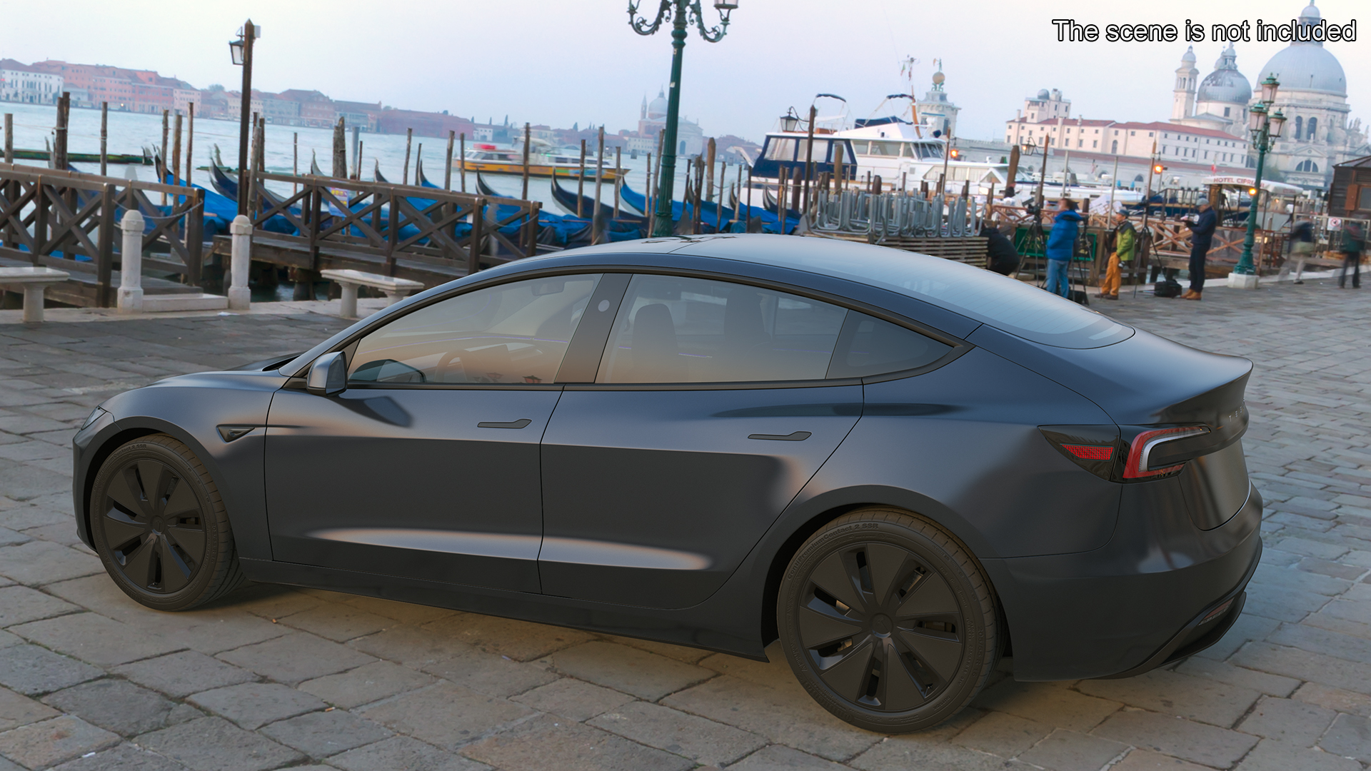 3D Tesla Model 3 2024 Stealth Grey