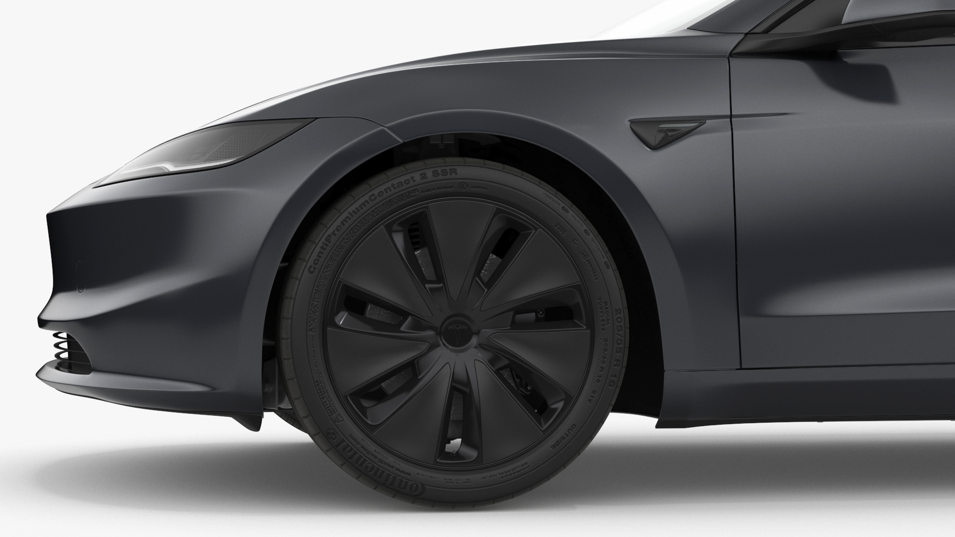 3D Tesla Model 3 2024 Stealth Grey