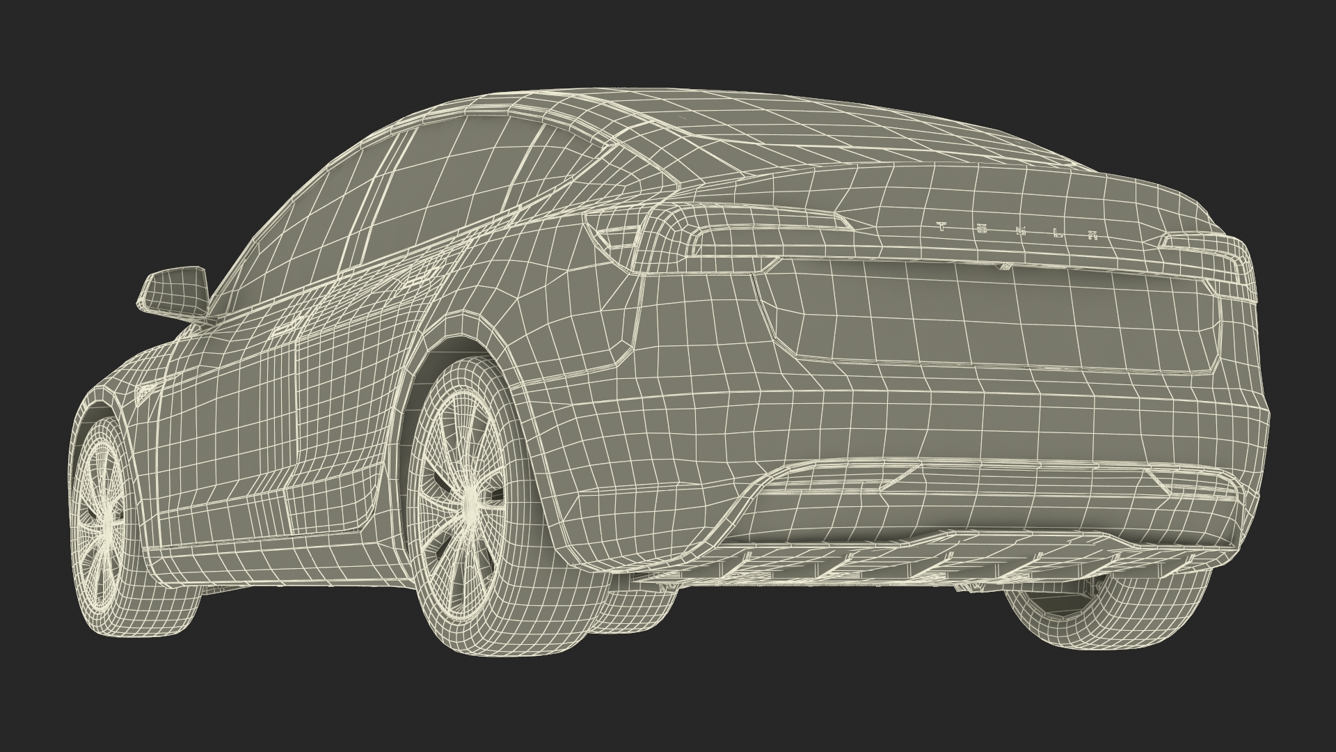 3D Tesla Model 3 2024 Stealth Grey