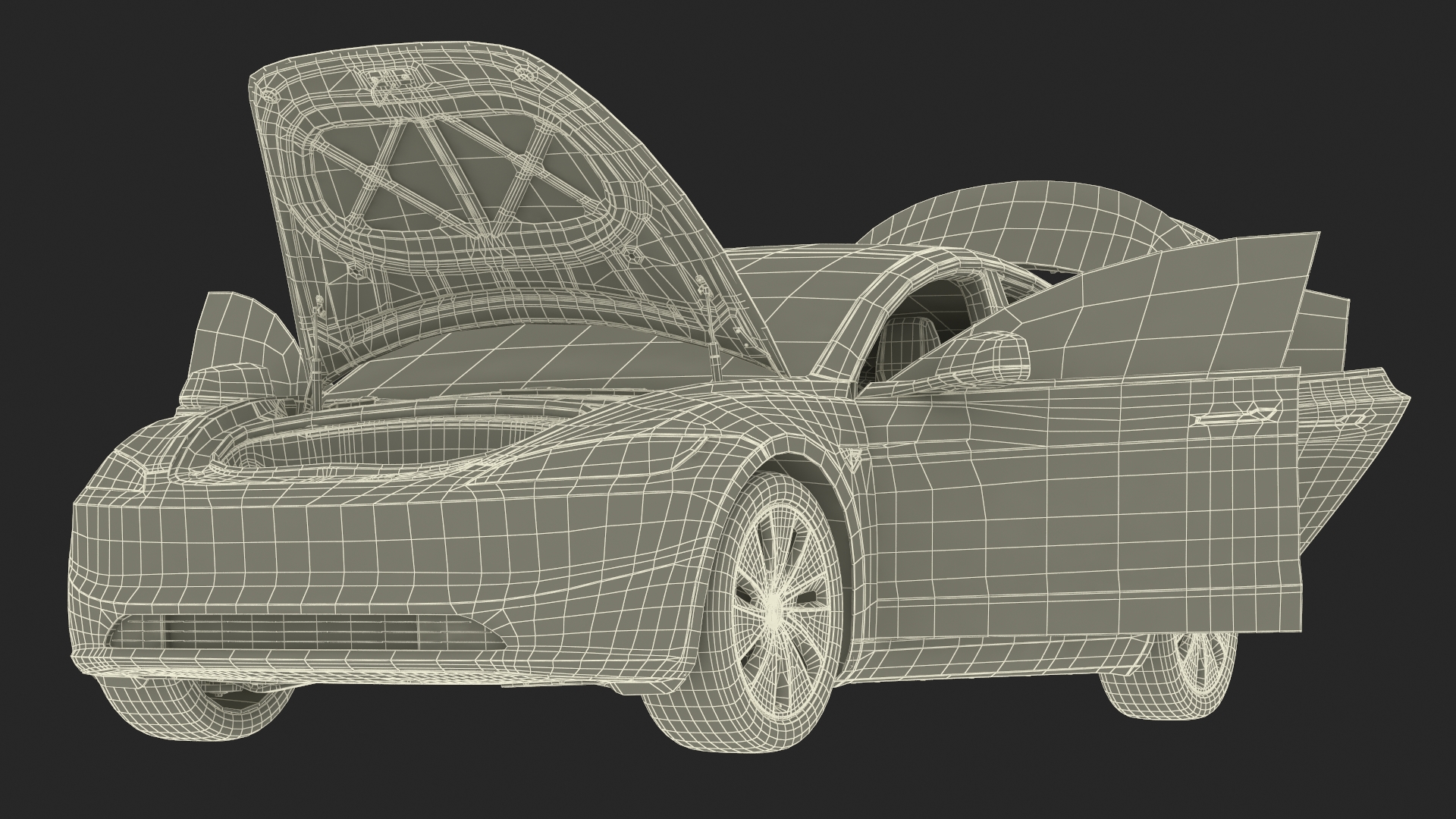 3D Tesla Model 3 2024 Stealth Grey