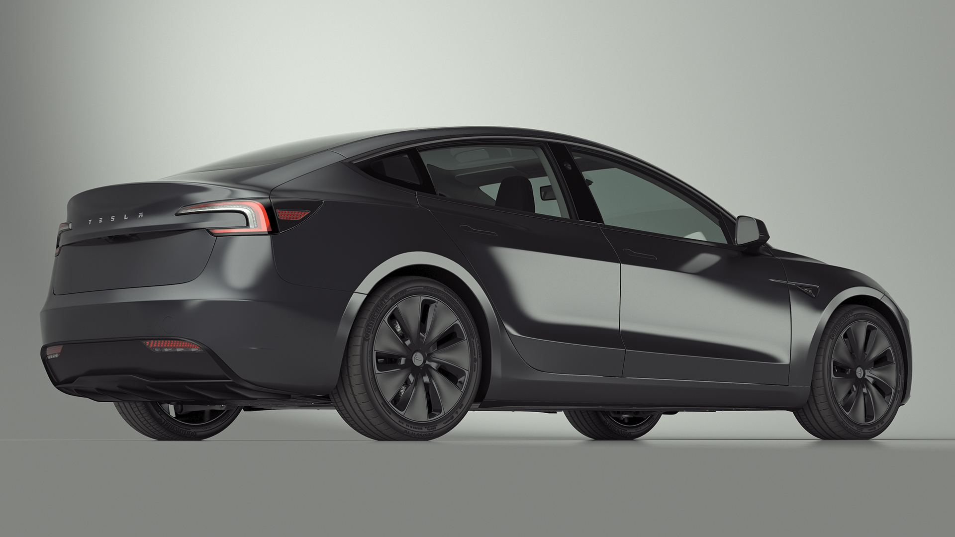 3D Tesla Model 3 2024 Stealth Grey