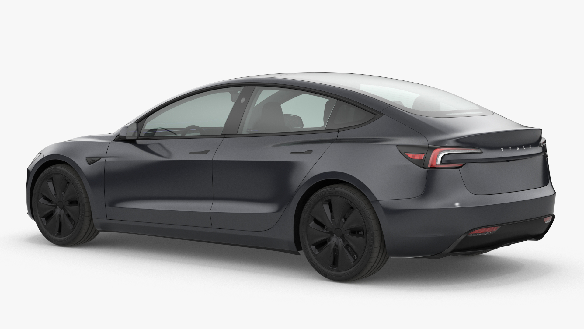 3D Tesla Model 3 2024 Stealth Grey