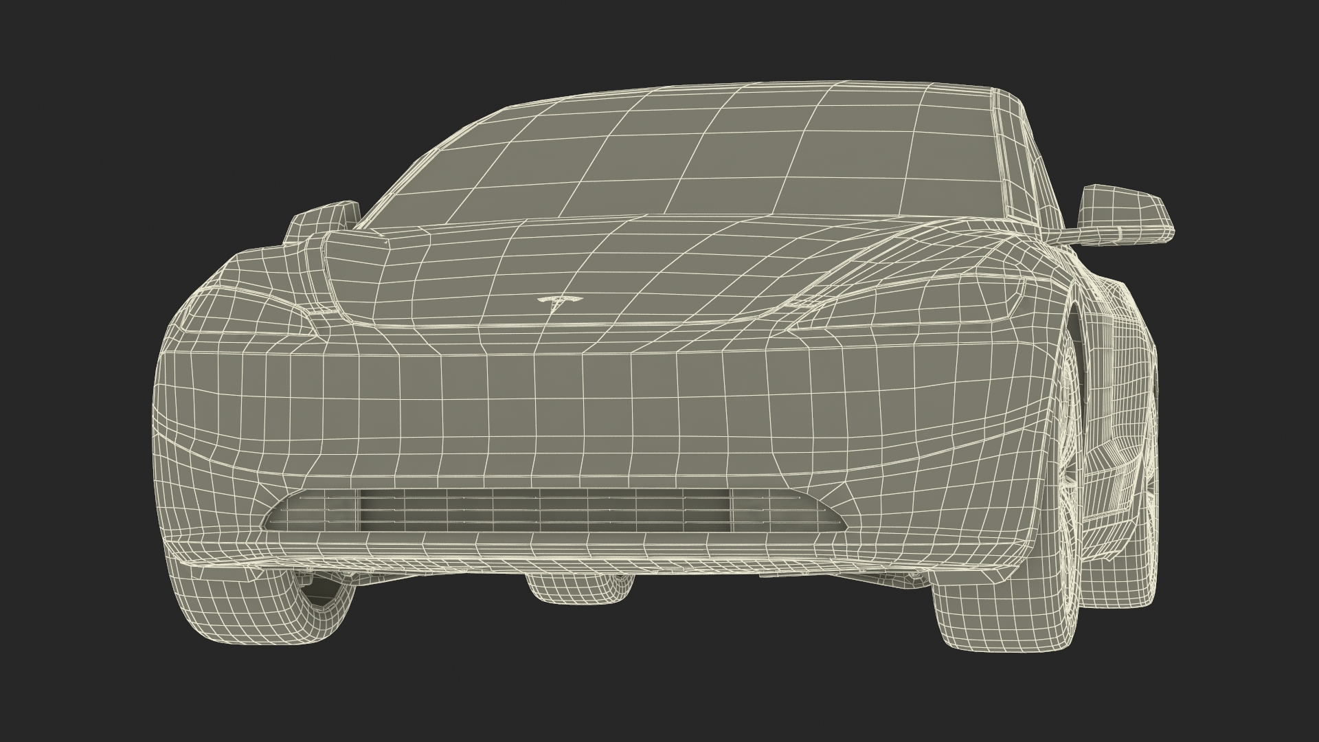 3D Tesla Model 3 2024 Stealth Grey