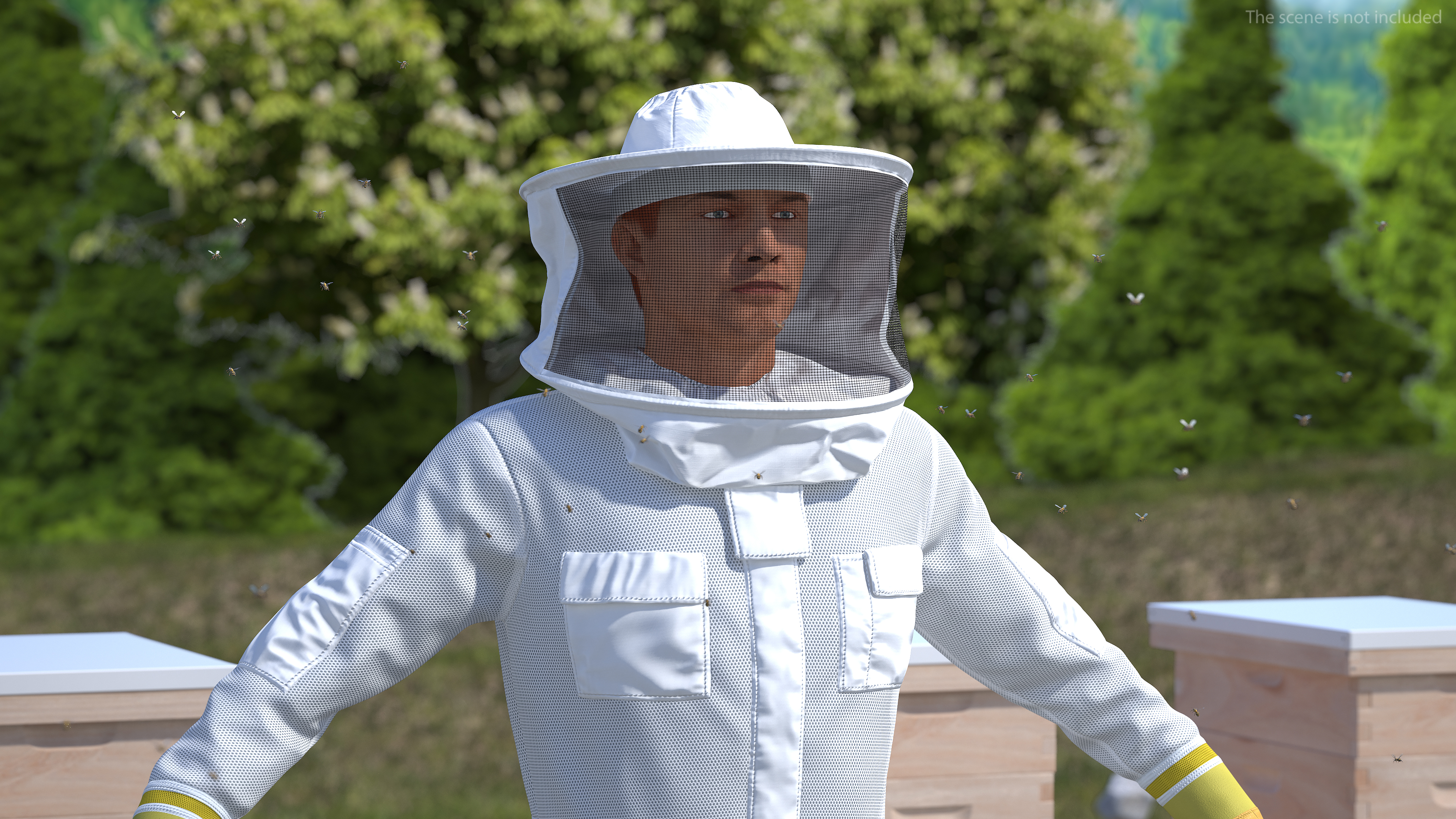 Full Body Bee Protection Suit 3D model