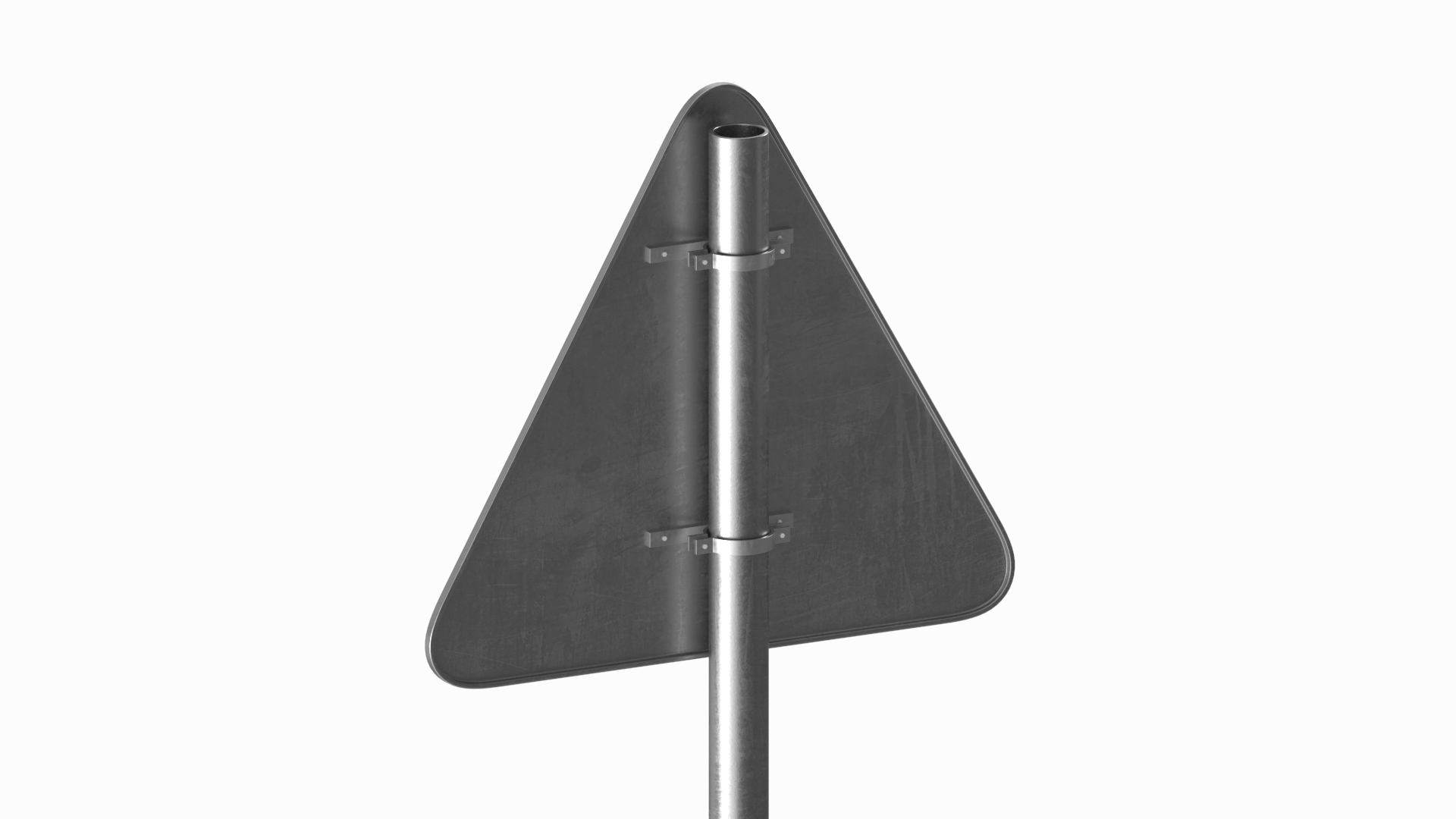3D Road Sign Crossroads Ahead