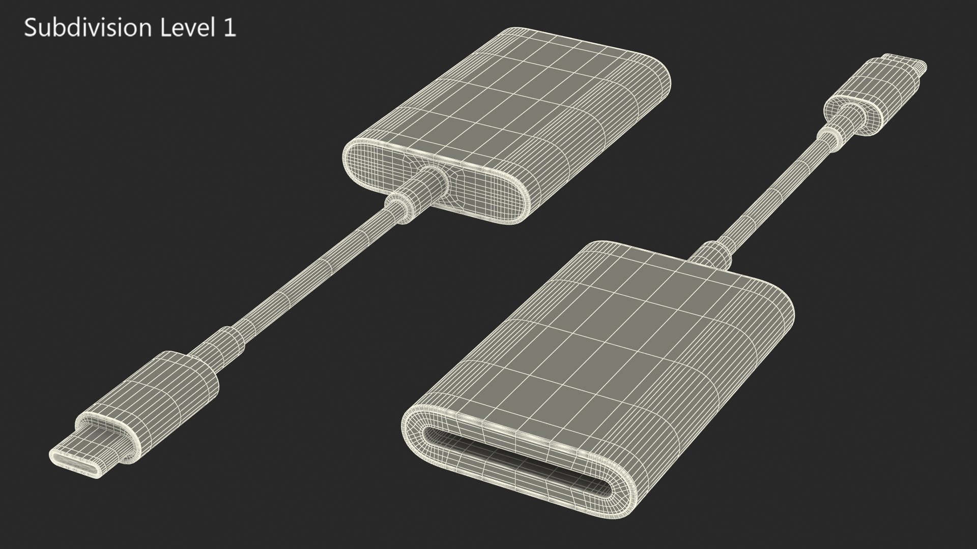 3D USB Type C to SD Card Reader model