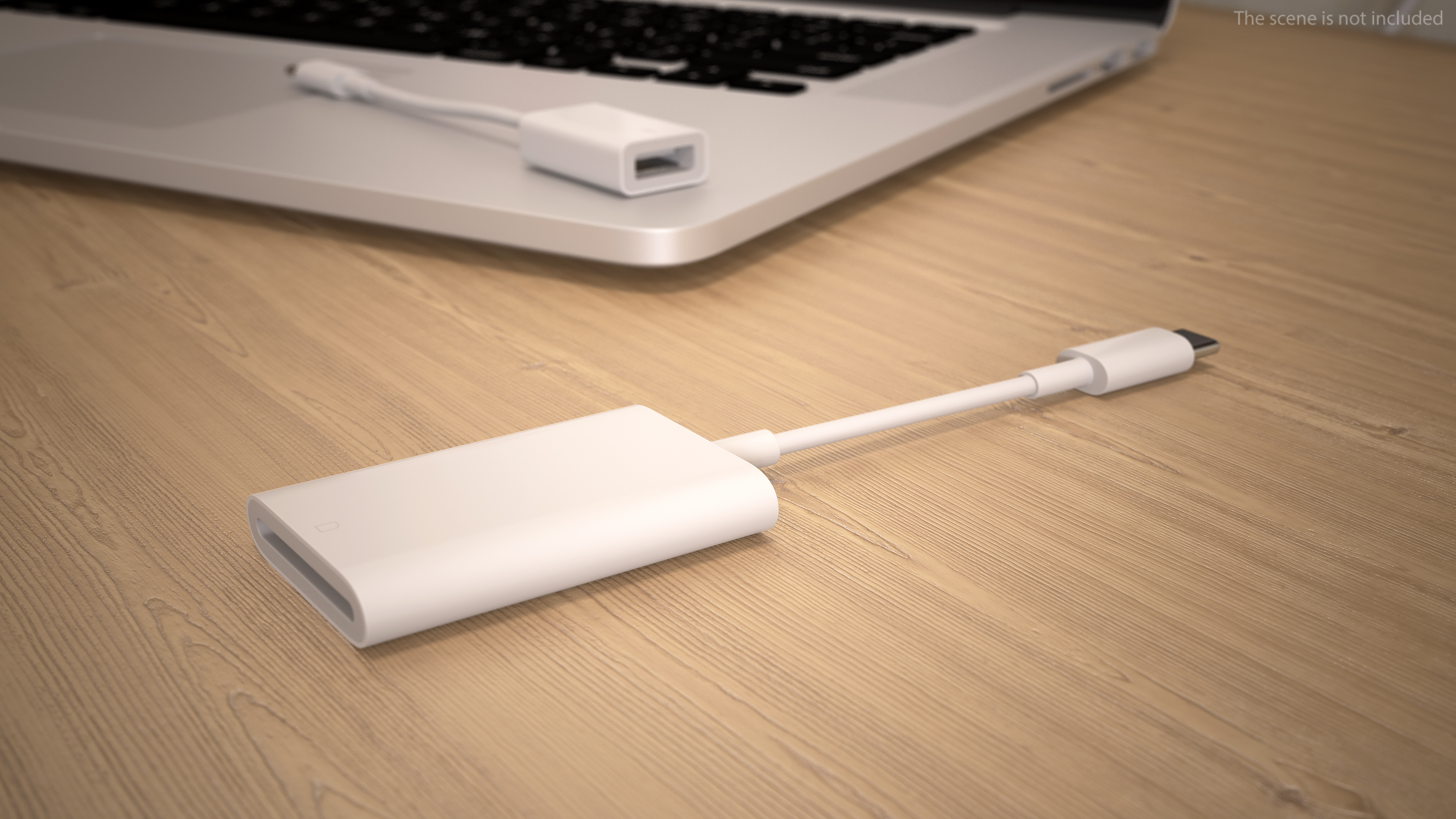 3D USB Type C to SD Card Reader model