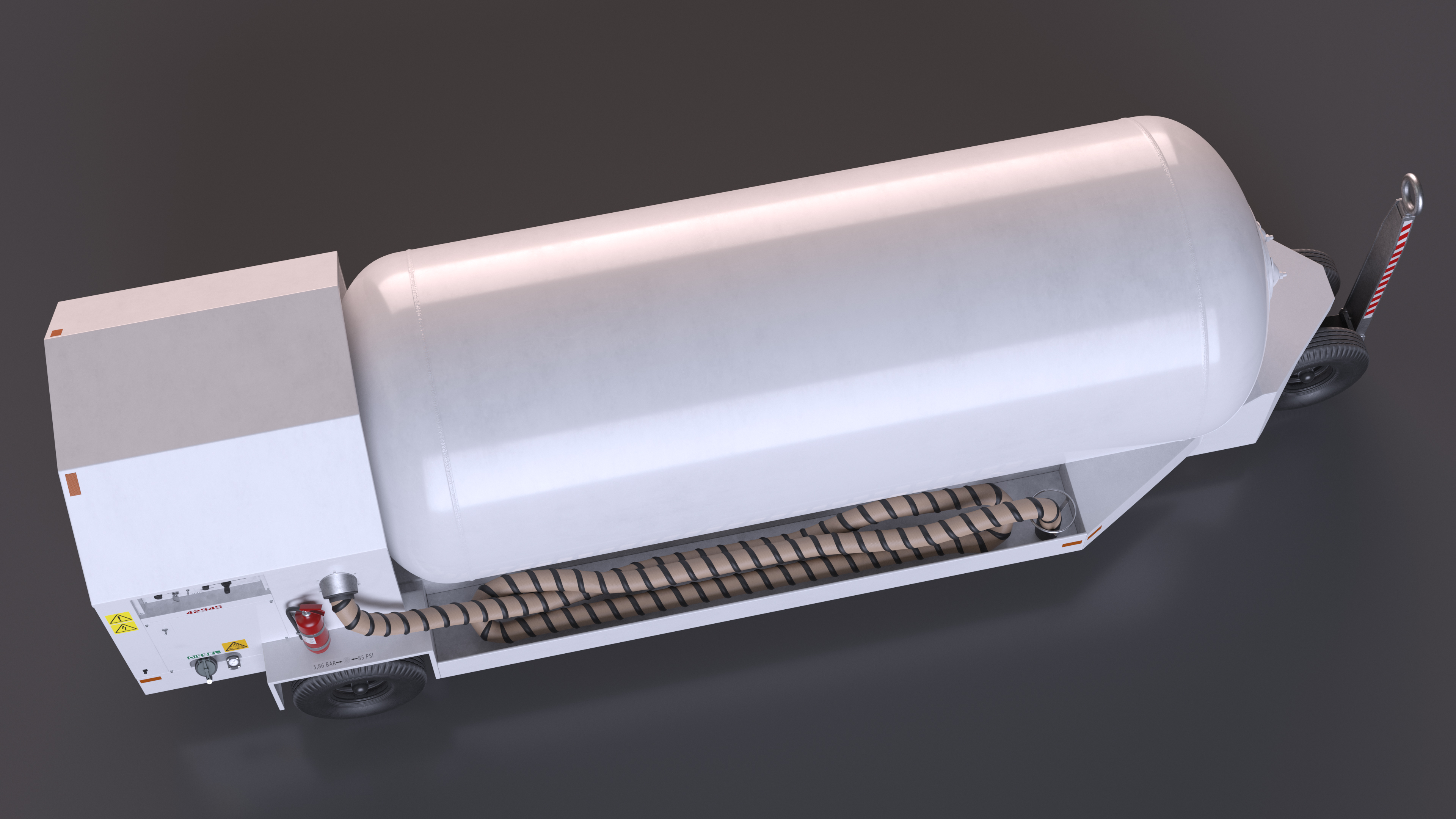 Aircraft Engine ACE-500 Air Start Unit White 3D model