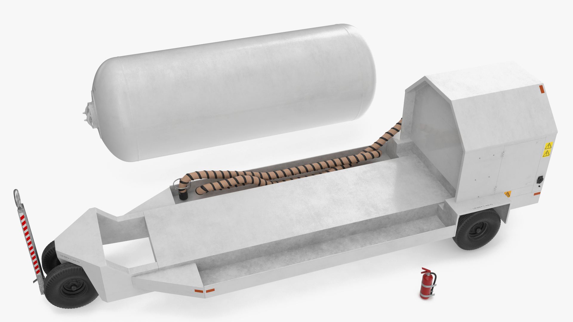 Aircraft Engine ACE-500 Air Start Unit White 3D model