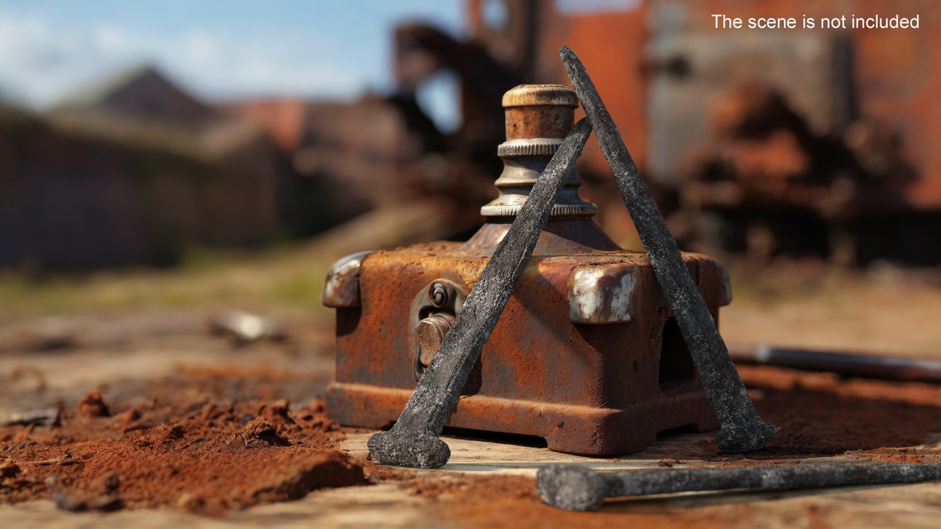 Ancient Aged Nail 3D