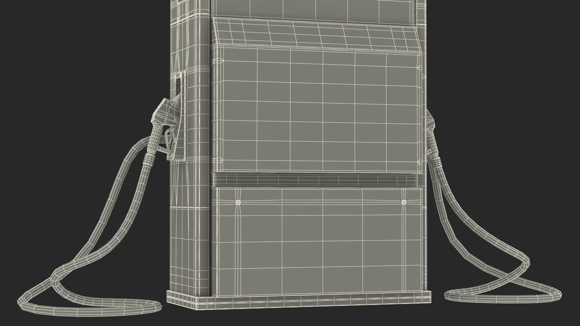 3D Petrol Pump Two Nozzles model