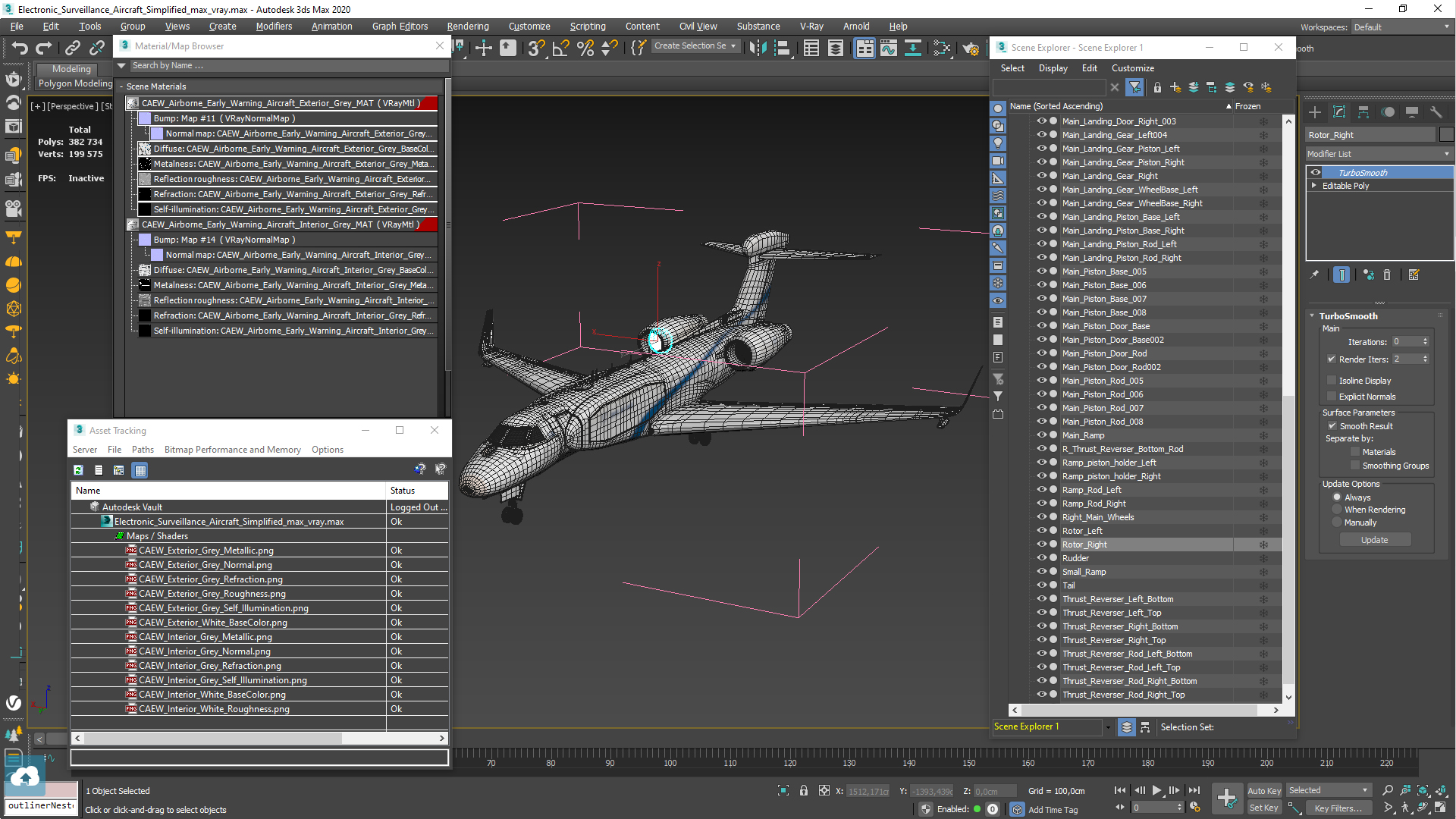 3D Electronic Surveillance Aircraft Simplified model