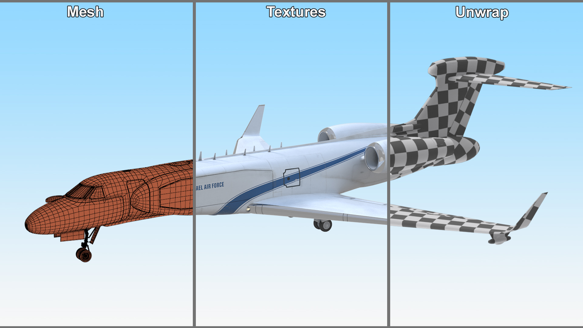 3D Electronic Surveillance Aircraft Simplified model