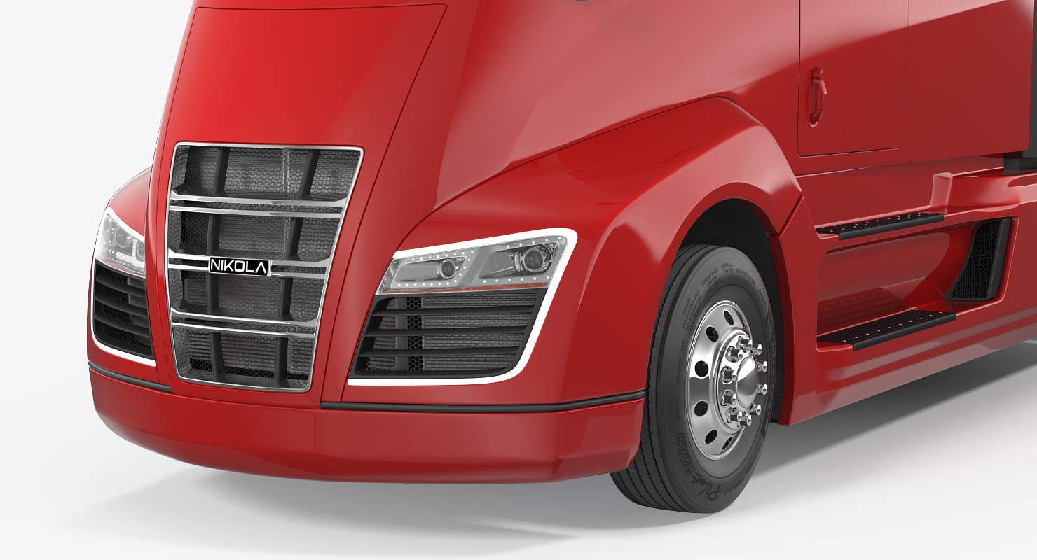 3D Nikola One Electric Truck Simple Interior