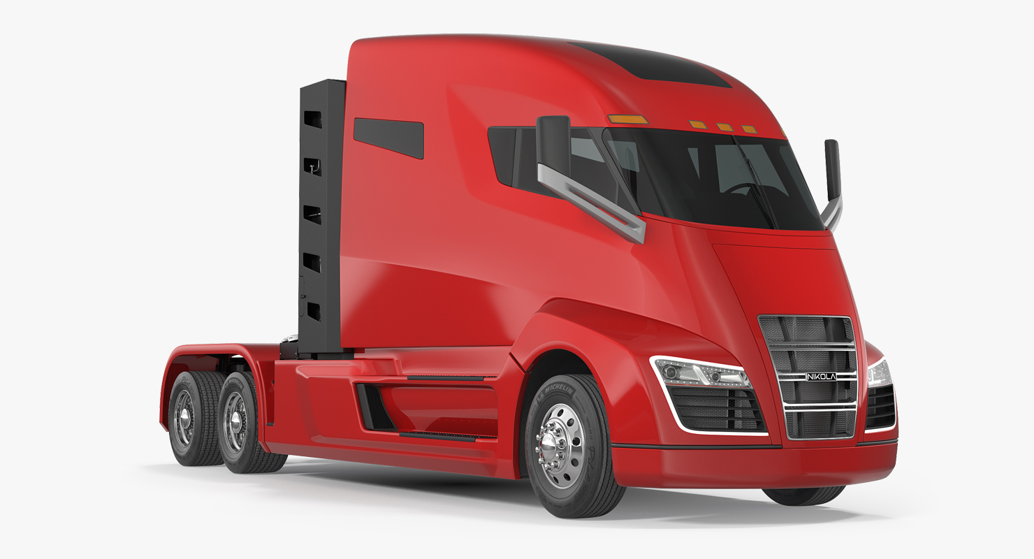 3D Nikola One Electric Truck Simple Interior