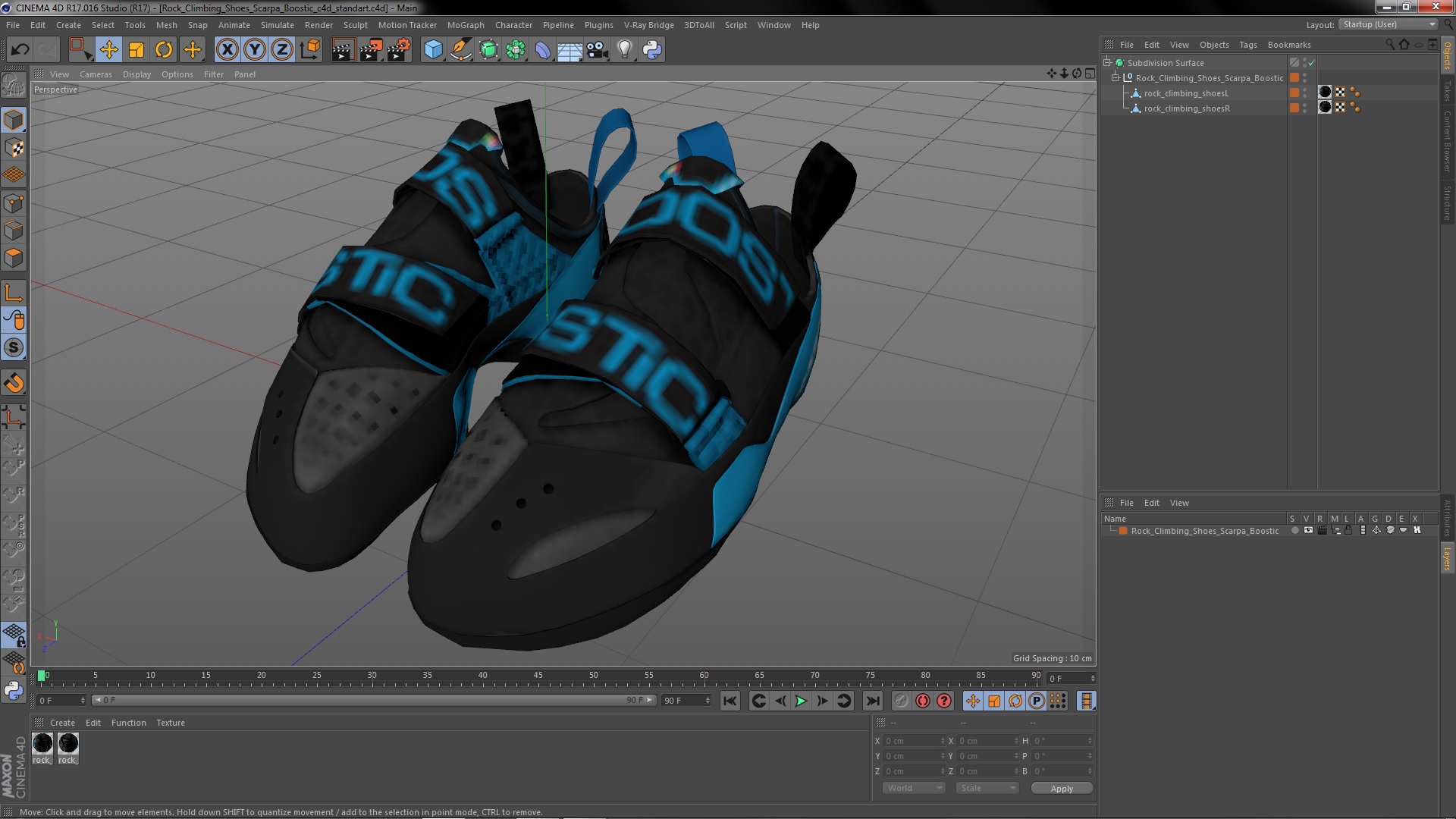 Rock Climbing Shoes Scarpa Boostic 3D model