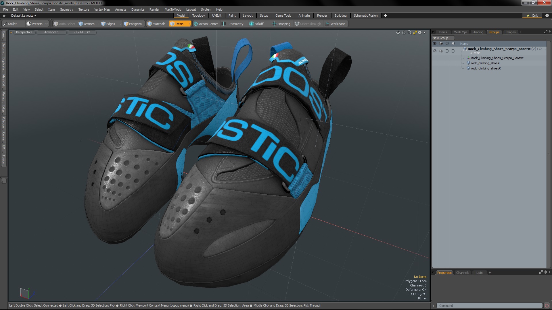 Rock Climbing Shoes Scarpa Boostic 3D model