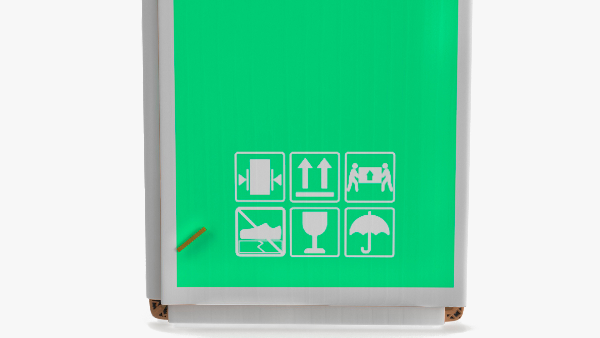 3D Cardboard Shipping Box TV 43 Inch model