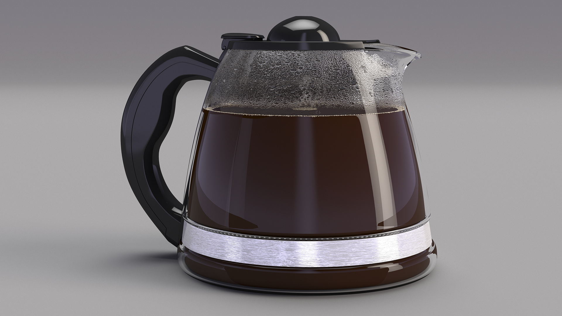 3D Glass Coffee Pot