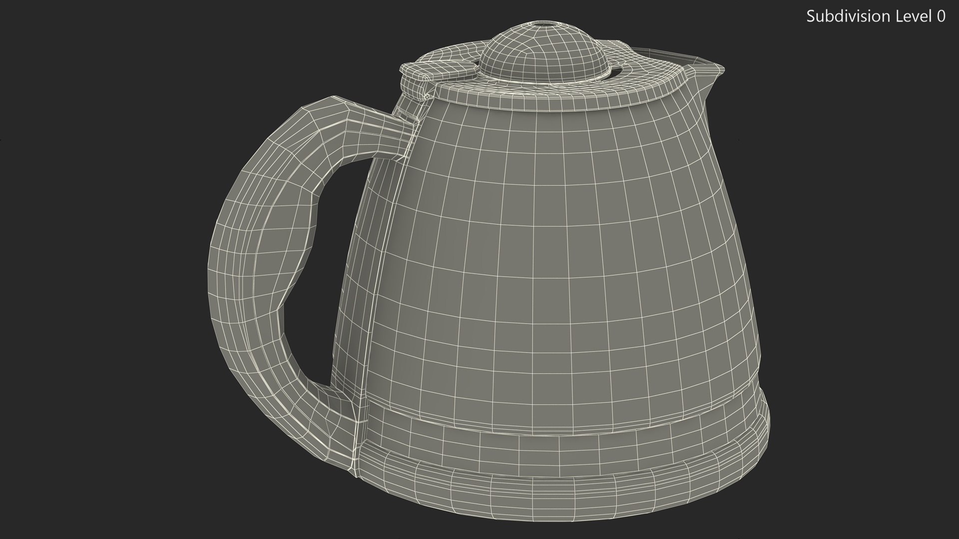 3D Glass Coffee Pot