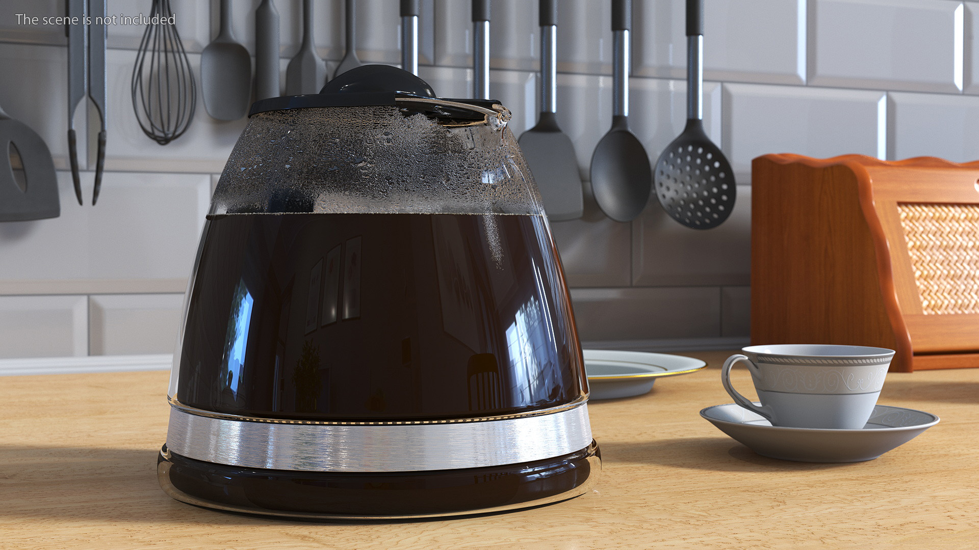 3D Glass Coffee Pot
