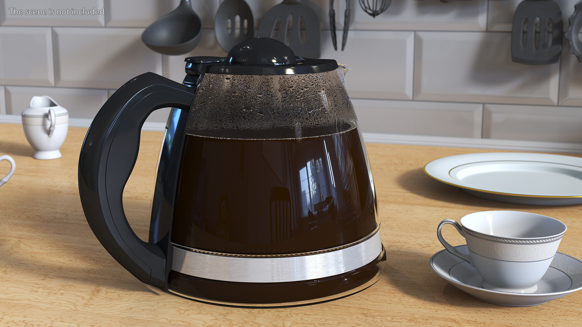3D Glass Coffee Pot