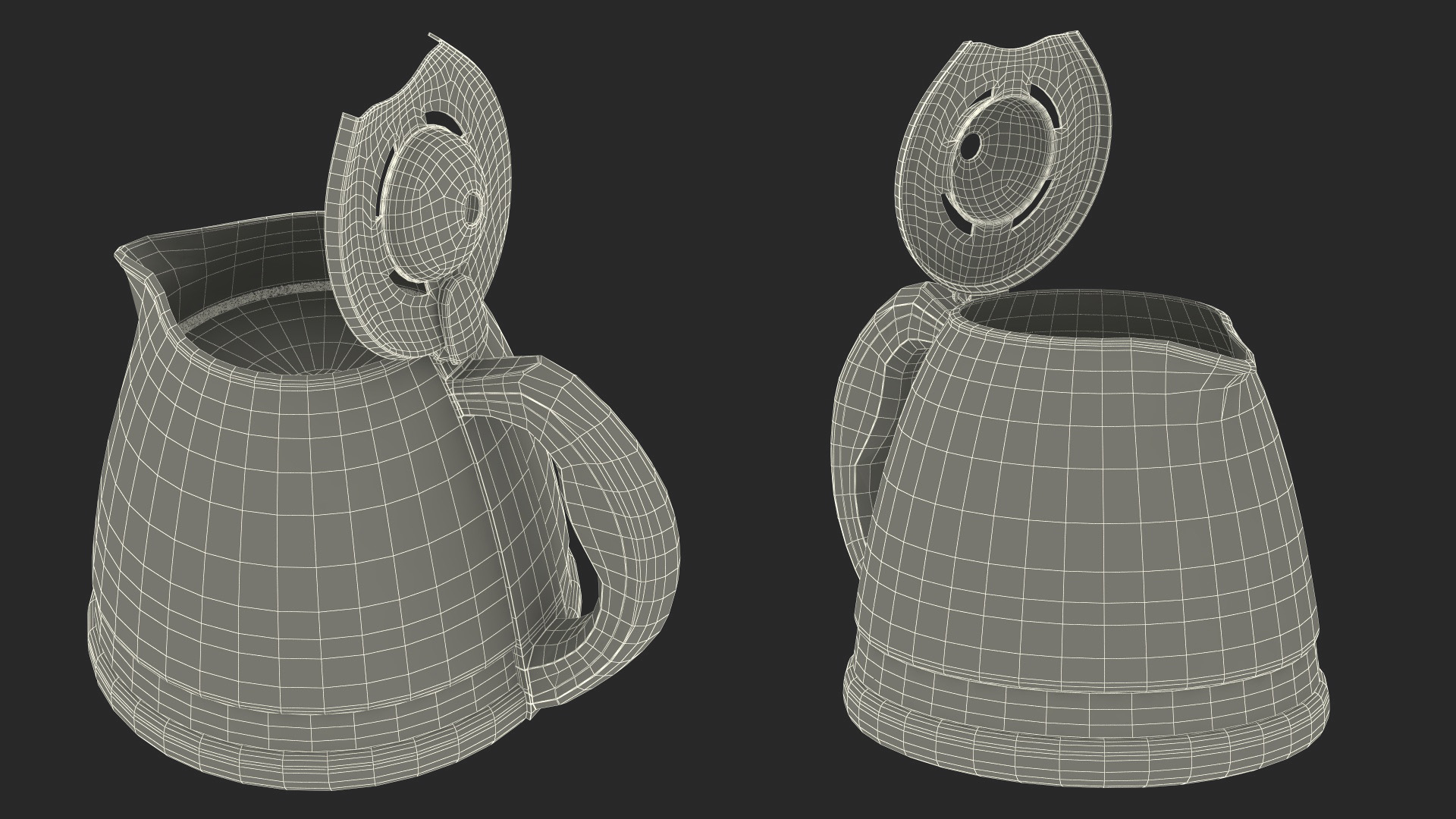 3D Glass Coffee Pot