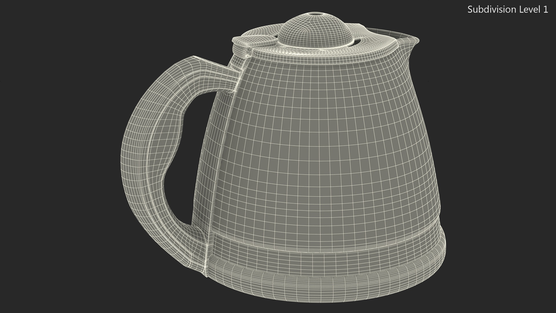 3D Glass Coffee Pot