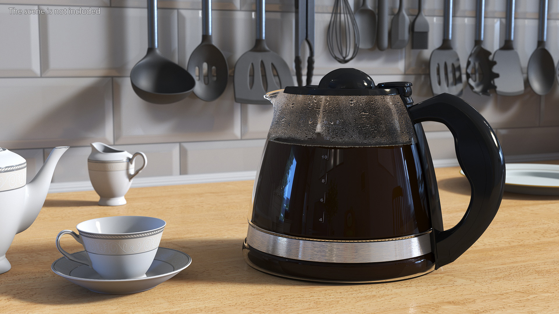 3D Glass Coffee Pot