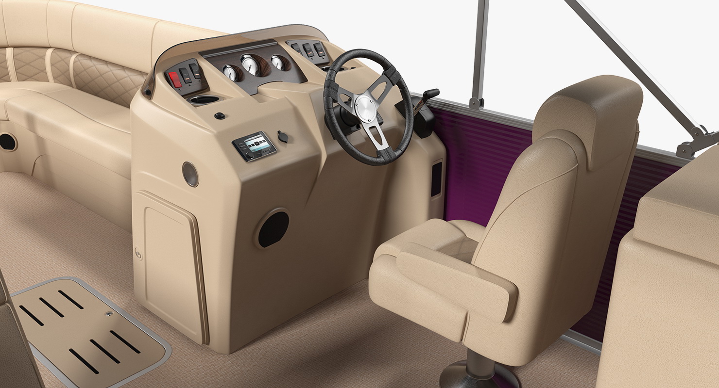 3D Trimaran Pontoon Boat