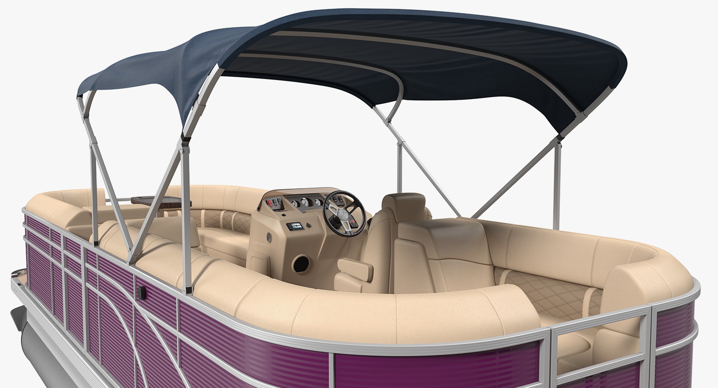 3D Trimaran Pontoon Boat
