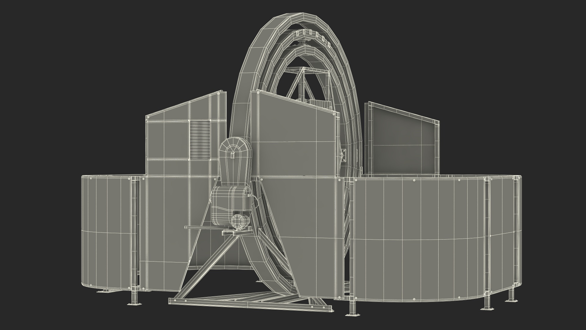Astronaut Training Simulator with Mannequin Rigged for Maya 3D model