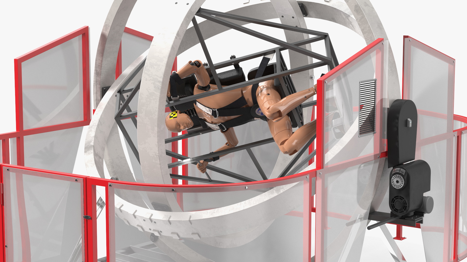 Astronaut Training Simulator with Mannequin Rigged for Maya 3D model