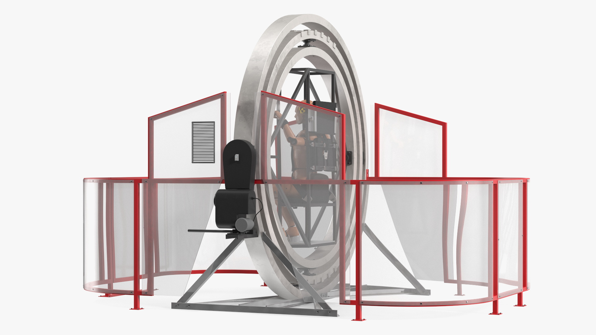 Astronaut Training Simulator with Mannequin Rigged for Maya 3D model