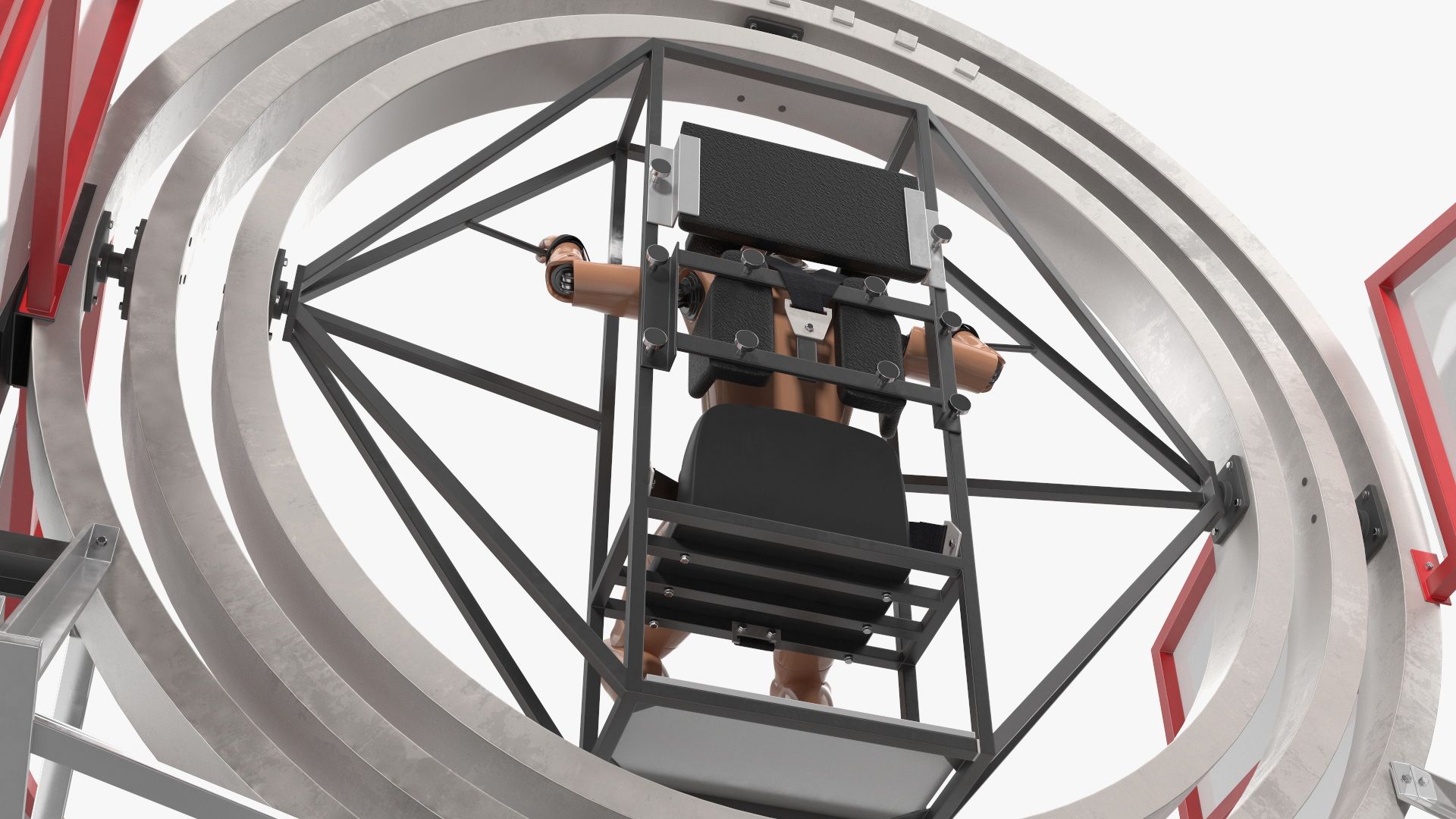Astronaut Training Simulator with Mannequin Rigged for Maya 3D model