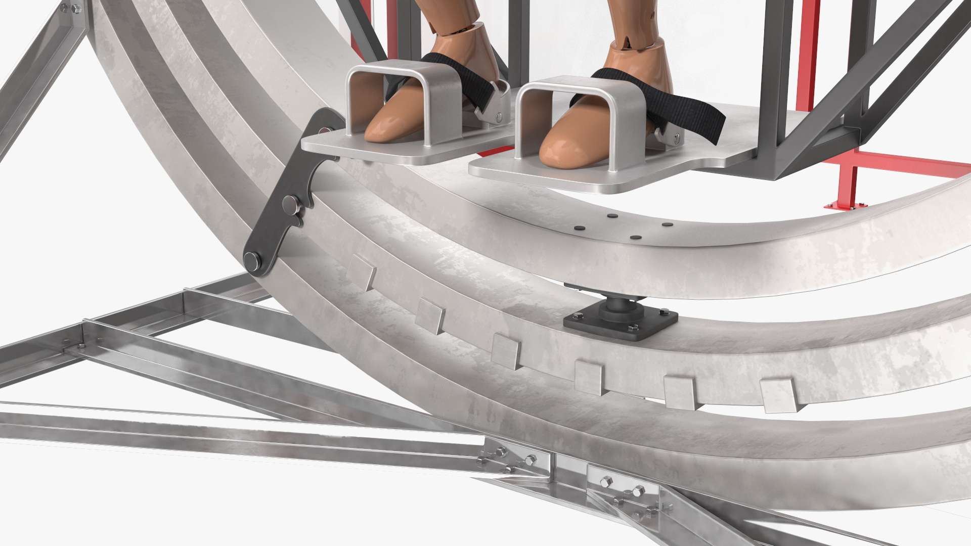 Astronaut Training Simulator with Mannequin Rigged for Maya 3D model