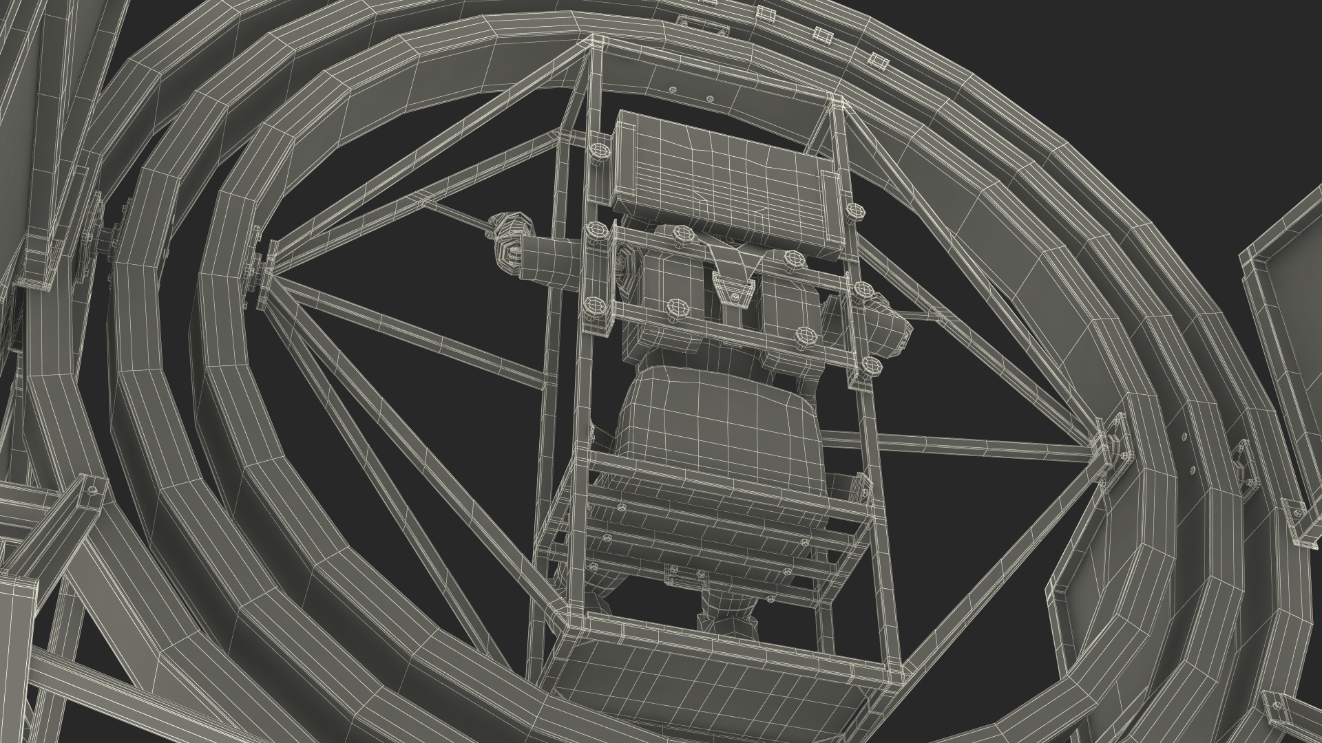 Astronaut Training Simulator with Mannequin Rigged for Maya 3D model
