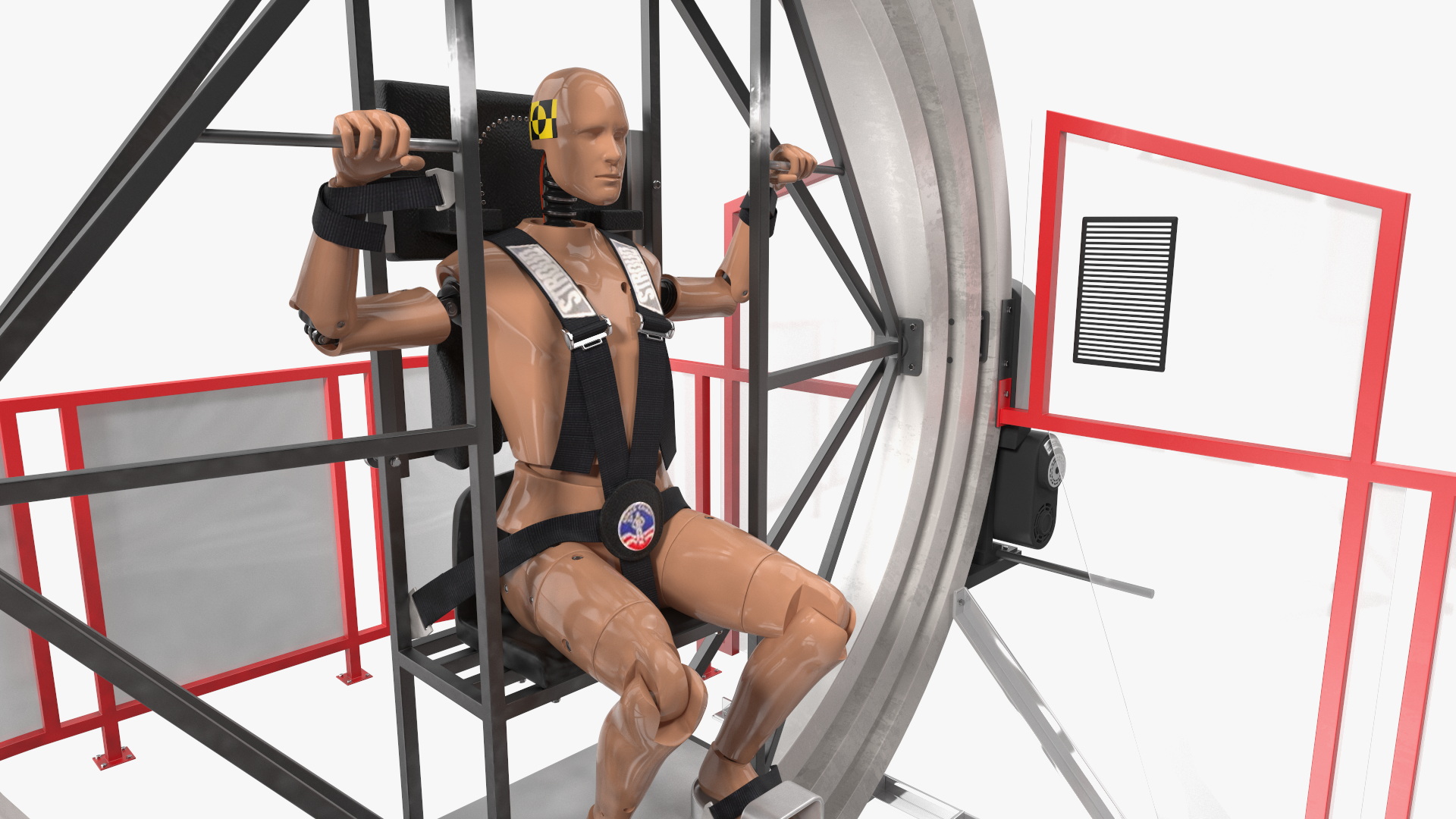 Astronaut Training Simulator with Mannequin Rigged for Maya 3D model