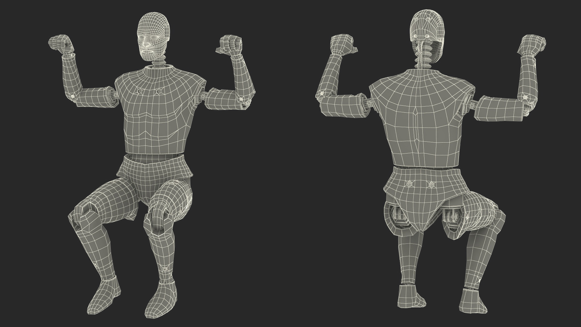 Astronaut Training Simulator with Mannequin Rigged for Maya 3D model
